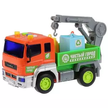Камаз-манипулятор, 17 см, инерционный, свет и звук