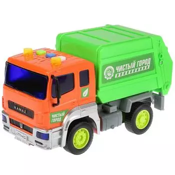 Камаз-мусоровоз, 17 см, инерционный, свет и звук