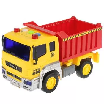 Камаз-самосвал, 17 см, инерционный, свет и звук