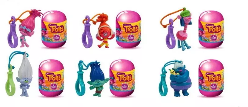 Капсула с фигуркой-брелоком - Trolls