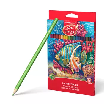 Карандаши цветные, 18 цветов