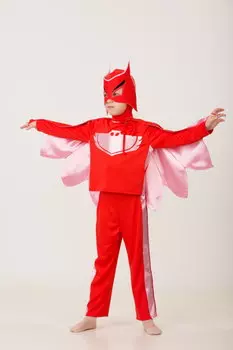Карнавальный костюм для девочек - Герой в красном, размер 110-56