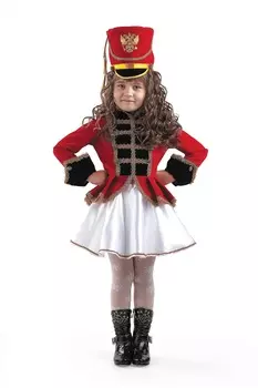 Карнавальный костюм для девочек - Мажоретка, размер 128-64