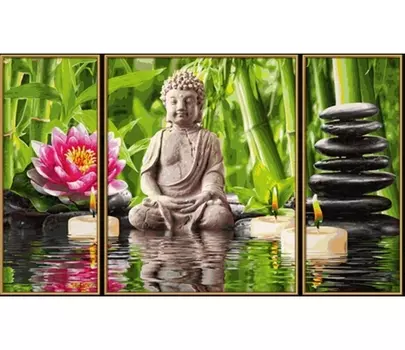 Картина по номерам - Триптих спа