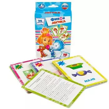 Карточки развивающие Фиксики - Логика, 36 карточек