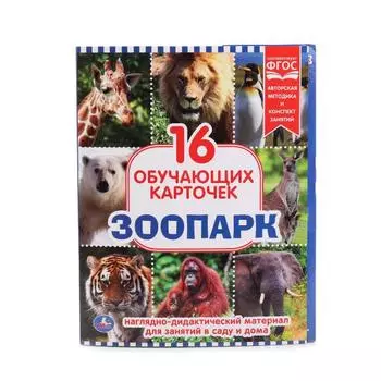 Карточки в папке – Зоопарк, 16 карточек