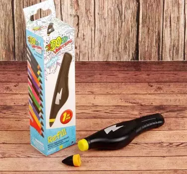 Картридж для 3D ручки Вертикаль, неоновый желтый