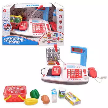 Касса из серии Помогаю Маме, с продуктами, световыми и звуковыми эффектами