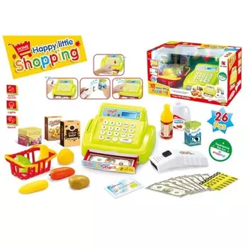 Кассовый аппарат с аксессуарами, свет, звук