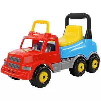 Каталка автомобиль Буран №2, красно-голубая