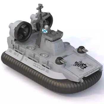 Катер-амфибия на воздушной подушке Кайман, размер 35 х 22 х 20,5 см.