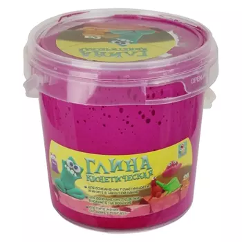 Кинетическая глина, фуксия, банка 200 грамм