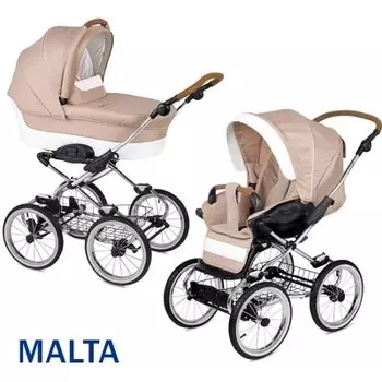 Коляска 2 в 1 - Navington Caravel, колеса 14", malta