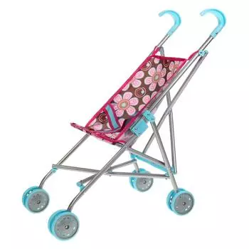 Коляска-трость металлическая с пластиковыми колесами