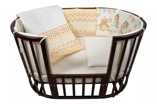 Комплект для кроватки Nuovita – Gufi, 6 предметов, бежевый