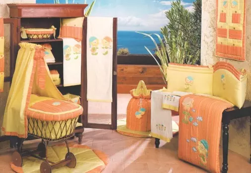 Комплект для люльки или коляски 58R.151AR: 2 простыни и наволочка