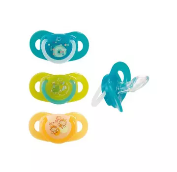 Комплект из 2 силиконовых пустышек Physio Dummlles, 6-18 мес.