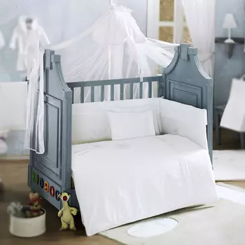 Комплект из 4-ти предметов серии Blossom Linen, цвет - белый