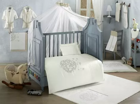 Комплект из 4-ти предметов серии - Valentine Saten, vanilla