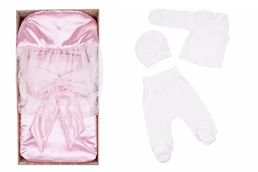 Комплект на выписку - Лунтик, Л 3039, весна, пудра