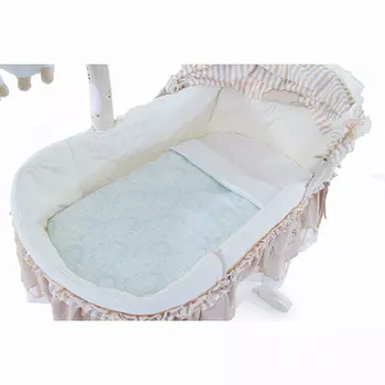 Комплект Nuovita Estelle с пледом в электронную люльку, 2 предмета, turchese / бирюзовый