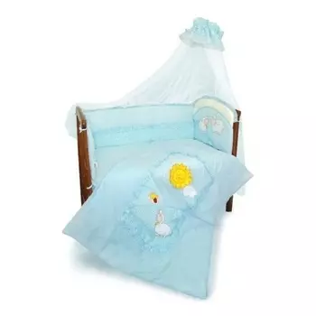 Комплект - Веселые овечки, голубой