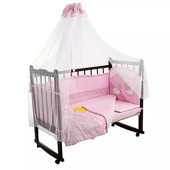 Комплект - Веселые овечки, розовый