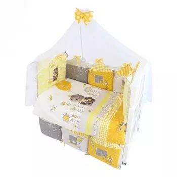 Комплект в кроватку – Basik Village, 7 предметов