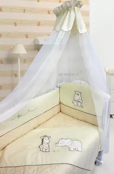 Комплект в кроватку - Сафари, 6 предметов