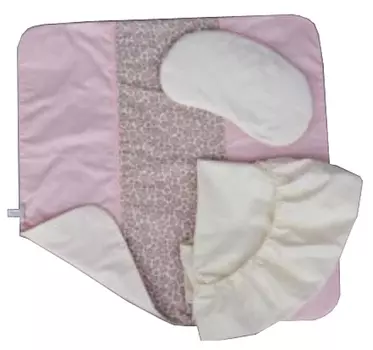 Комплект в люльку for Nuovita Provenza francese/Французский прованс, 3 предмета, бело-розовый