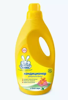 Кондиционер Ушастый нянь с алоэ вера, для детского белья, 2 л