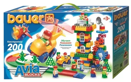 Конструктор «Авиа», 200 элементов
