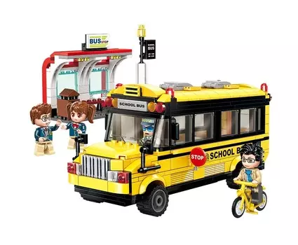 Конструктор - Автобус, с фигурками, 440 деталей )