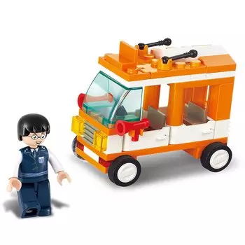 Конструктор – Автобус с фигуркой, 72 детали