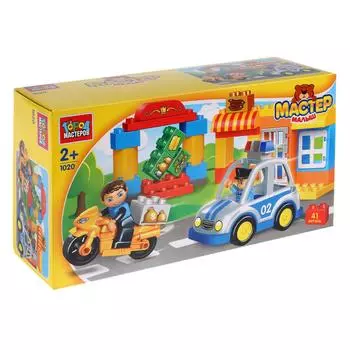 Конструктор - Большие кубики: Полицейская погоня, 41 деталь