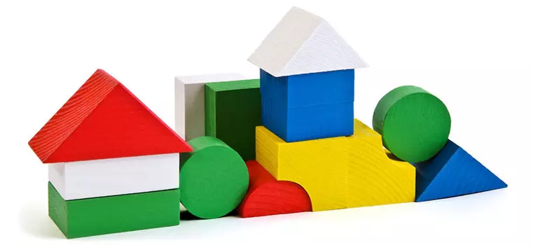 Конструктор - Цветной, 14 деталей