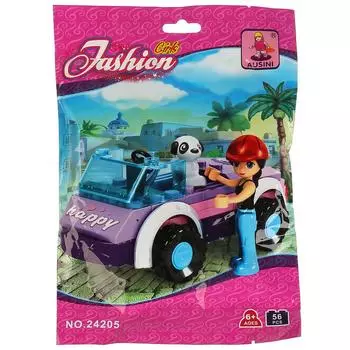 Конструктор для девочек - Машинка с фигурками