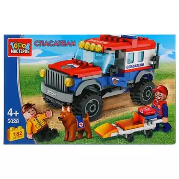 Конструктор Джип горных спасателей, 182 детали