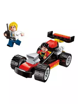 Конструктор - Гоночная машина с фигурками, 95 деталей )