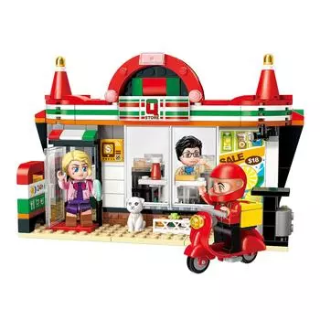 Конструктор – Город с фигурками, 319 деталей )