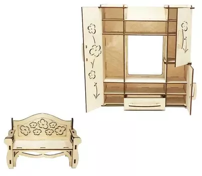 Конструктор – Гостиная для больших кукол