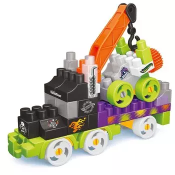 Конструктор Hot Wheels, серия Trailerz Blacky + Dexter