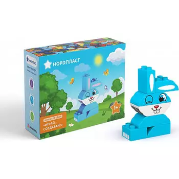 Конструктор «Играй, Создавай – Заяц, 7 деталей