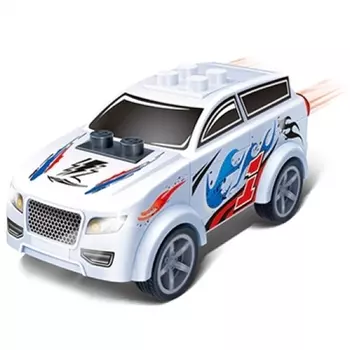 Конструктор - Инерционная машина, белая, 23 детали