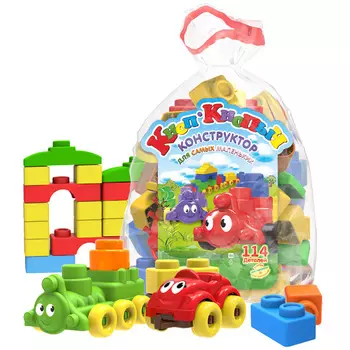 Конструктор из серии Кноп-Кнопыч, 114 деталей
