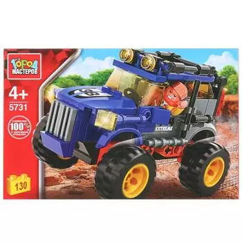 Конструктор из серии Ралли - Джип с фигуркой, 130 деталей