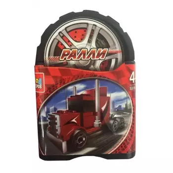 Конструктор из серии Ралли – Спортивный грузовик, 54 детали в банке