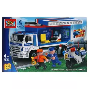 Конструктор Камаз - Полиция, с фигурками, 172 детали