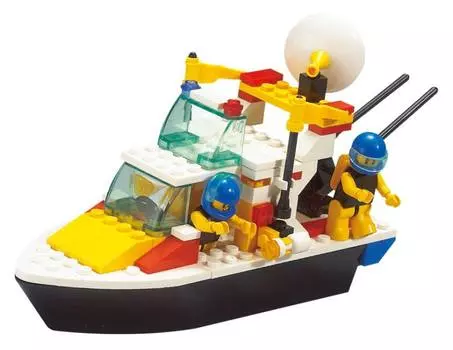 Конструктор - Катер с фигурками и аксессуарами, 114 деталей