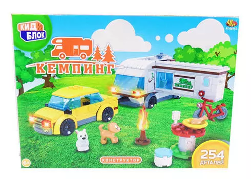 Конструктор Кид Блок - Кемпинг, 254 предметов